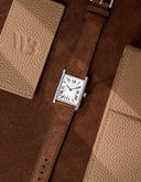 Brown Suede Leather Strap - 17-21mm - OM Luxury