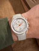 Curved Vertech Rubber Strap - Beige - OM Luxury