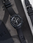 Curved Vertech Rubber Strap - Black - OM Luxury
