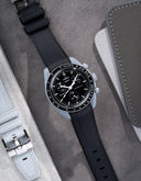 Curved Vertech Rubber Strap - Black - OM Luxury