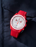 Curved Vertech Rubber Strap - Red - OM Luxury