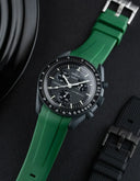 Curved Rubber Strap - Green - OM Luxury