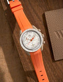 Curved Rubber Strap - Orange - OM Luxury