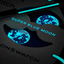 Mission to the SUPER BLUE MOONPHASE - VELCRO© Strap - OM Luxury
